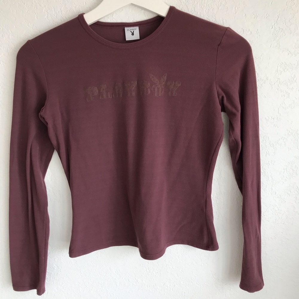 Playboy stretchy long sleeve Top Size S